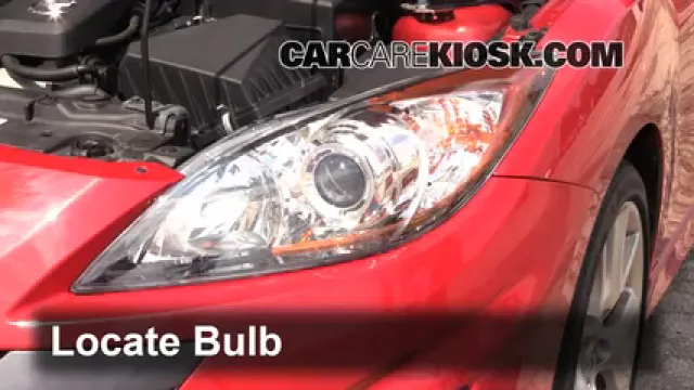 2011 Mazda 3 Mazdaspeed 2.3L 4 Cyl. Turbo Luces Luz de carretera (reemplazar foco) 